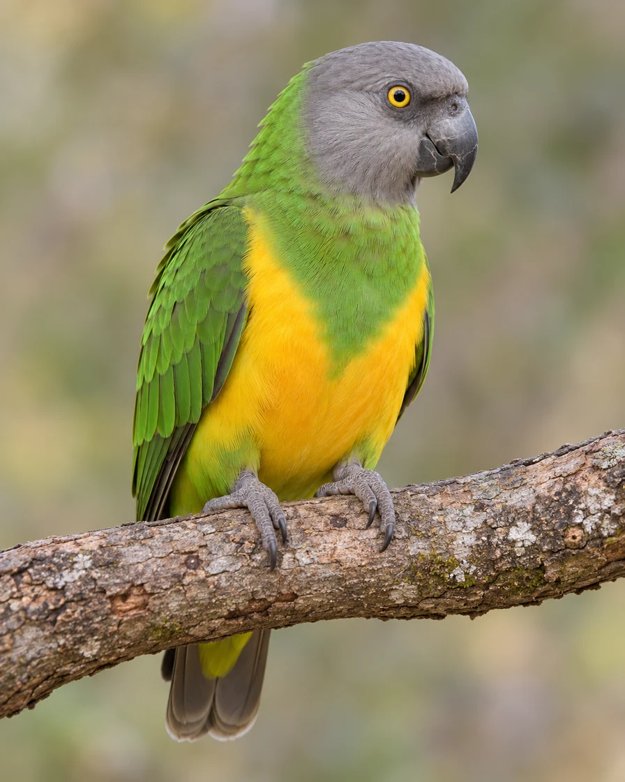 Сенегальский попугай (Poicephalus senegalus)